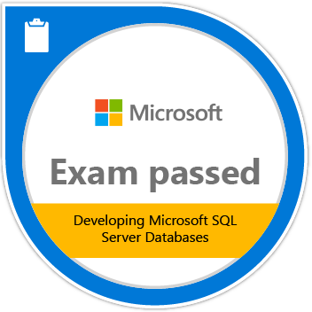 Developing Microsoft SQL Server Databases certification