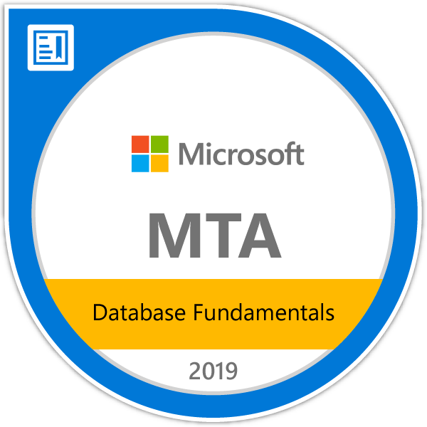 mta database fundamentals certification