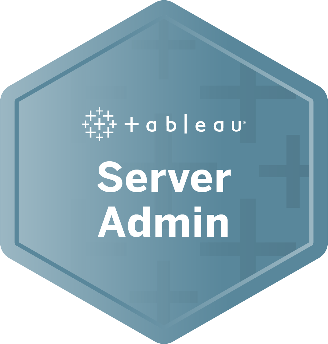  Tableau Certified Server Admin