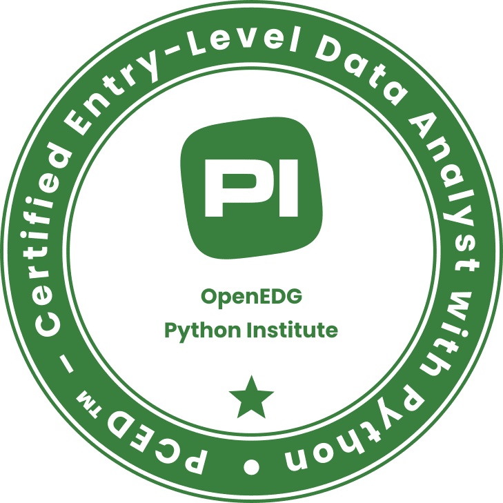 PCED™ – Certified Entry-Level Data Analyst with Python